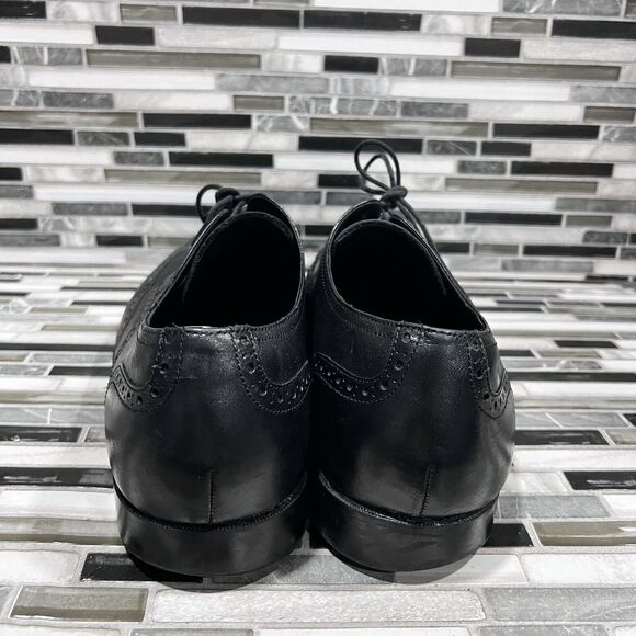 Cole Haan Grand OS C23793 Jefferson Leather Black‎ Wingtip Shoes Mens Size 13 M main image 6